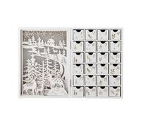 Bloomingville Calendrier de l'Avent Elimar avec éclairage Blanc