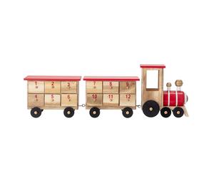 Bloomingville Calendrier de l'Avent Paulownia train Multi