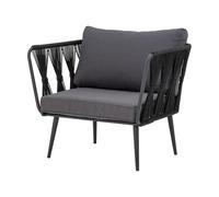 Bloomingville Chaise longue Pavone Black
