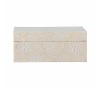 Bloomingville Cheri Box - Boîte avec Couvercle - en résine Naturelle - 18 x 7,5 x 13 cm