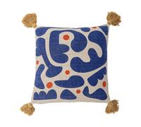 Bloomingville Coussin Eviaya 45x45 cm Bleu