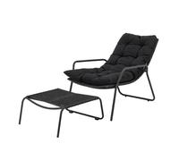 Bloomingville - Fauteuil rembourré Noir