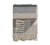 Bloomingville Isnel 82054468 Couvre-lit en Coton recyclé Marron