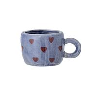 Bloomingville Mini Nini Tasse bleue en faïence D6,5 x H5 cm 115 ml