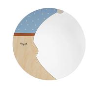 Bloomingville Miroir Moony Ø40 cm Nature moon