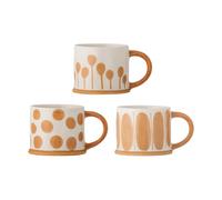 Bloomingville Mug Linora 45 cl. pack de 3 Blanc-brun