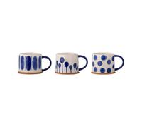 Bloomingville Mug Linora 45 cl. pack de 3 Bleu