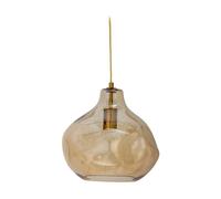 Bloomingville Plafonnier en verre Ø30 cm Marron