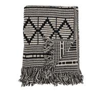 Bloomingville Plaid coton recy loomingville 130x160 cm Noir