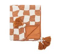 Bloomingville Plaid en coton Chola 150x130 cm Marron