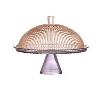 Bloomingville Plat à gâteau à pieds avec couvercle Multicolore. Ø32 cm