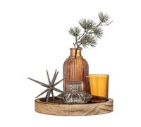 Bloomingville Plateau rond Sanga avec objets décoratifs. 6 pièces Or