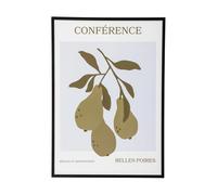 Bloomingville Poster avec cadre Poire 52x72 cm Poire-black pine