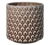 Bloomingville Pot de Fleur Dot - Pots de Fleurs décoratifs Couleur pour intérieur Style rétro créatif S (12,5 cm ø), Brun, Céramique