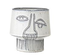 Bloomingville Pot de Fleur, Gris, cramique