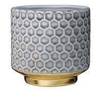 Bloomingville Pot de Fleur Home - Pots de Fleurs décoratifs Couleur pour intérieur Style rétro créatif S (10 cm ø), Gris, Céramique