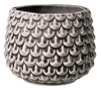 Bloomingville Pot de Fleur Pinecone - Pots de Fleurs décoratifs Couleur pour intérieur Style rétro créatif S (9,5 cm ø), Gris, Céramique