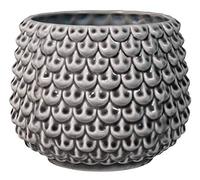 Bloomingville Pot de Fleur Pinecone - Pots de Fleurs décoratifs Couleur pour intérieur Style rétro créatif L (16,5 cm ø), Gris, Céramique