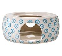 Bloomingville Réchaud à théière Emma - coloré Ø 14,5 x 6 cm, Bleu, Céramique
