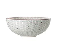 Saladier en grès bleu, grand, à motifs, rond - Bloomingville, Maya - Ø29 cm H12 cm