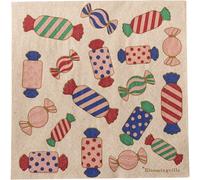 Bloomingville Serviettes Caramella 33x33 cm. paquet de 20 Rose