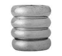 Bloomingville Shine pot de fleur avec soucoupe Argent. 16x18 cm