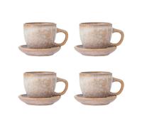 Bloomingville Tasse avec soucoupe Brenta. lot de 4 Rose
