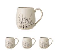 Bloomingville Tasses Bea, nature, cramique (Lot de 4)