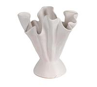 Bloomingville Vase à Volants en grès avec Vernis réactif, crème Mate