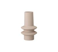 Vase en grès beige, rond, à poser, glaçure latex mat - Bloomingville, Isold - Ø13x22 cm