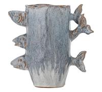 Bloomingville, Vase, - Tace Vase - Blau - Steingut (4x, 7 l)