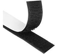 Blooven Scratch Autocollant Double Face, 8 Mètre 20 mm Rubans Adhésifs, Bande Agrippantes Adhésives Avec Crochets Et Boucles (20 mm x 8 m, Noir)