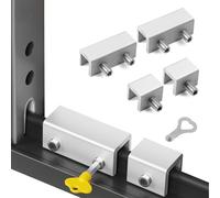 Bloque-fenêtre 2+2 - Bloque-fenêtre - Sécurité enfant | Pour fenêtre en verre, alliage, avec outils d'installation