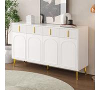 Blossom paris Buffet vaisselier 4 portes 4 tiroirs - Blanc