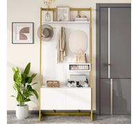 Blossom paris Garde-robe ouverte avec banc - Blanc