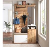 Blossom paris Set dressing avec miroir - Blanc aspect bois