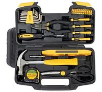 BLOSTM 39 PCS Boite a Outils Complete | Trousse Outils pour le Bricolage, Mini Kit qui Comprend tous les Éléments Essentiels, Marteau, Pince, Tournevis et plus