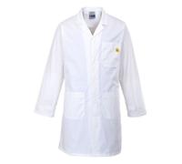 Portwest Blouse Antistatique ESD, Couleur: Blanc, Taille: XS, AS10WHRXS