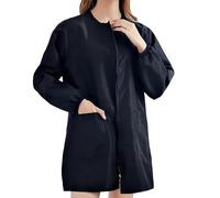 Blouse de barbier à manches courtes/longues, fermeture éclair facile, tablier de coiffure anti-poils pour un environnement de travail propre, toilettage pour animaux de compagnie, manteau de pour de