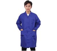 Blouse de Travail Idéale Blouse de Travail Atelier Blouse Contre Maitre Blouse travaux Pratique Lycée - 3 poches Blouse Bleu L