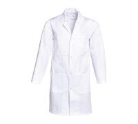 Blouse homme manches longues polycoton blanc, taille 56 / 58