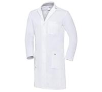 Blouse médicale pour hommes, en coton, à manches longues, de couleur blanche