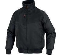 DELTA PLUS Gilet de travail d'hiver 2 en 1 manches détachables 5poches col doublé polaire porte-adge en PO PU Deltaplus RENO2 - L, gris-noir