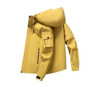 Blouson Aviateur Homme Work Jacket Hooded Solid Utility Durable