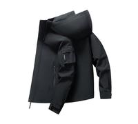 Blouson Aviateur Homme Work Jacket Hooded Solid Utility Durable