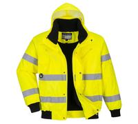 Blouson Bomber Hivis 3 En 1 Couleur : Jaune Taille Xl - Portwest
