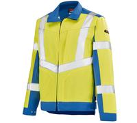 Blouson de travail haute visibilité mixte LUTEA WORK VISION 2 jaune fluo/bleu azur T4 LAFONT LA-3HVNCP-592-4