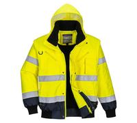 Portwest Blouson C465 Bomber 3-en-1 Haute visibilité bicolore Jaune/Marine Taille 6XL