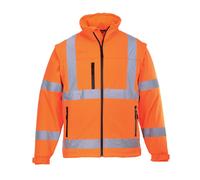 Portwest Blouson Softshell HiVis S428 (3 couches) Orange Taille 4XL