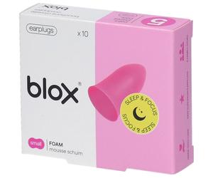 blox® Gamme Sleep & Focus - Mousse Small Rose Bouchons D'Oreille 5 pc(s)